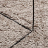 Pörrömatto korkeanukkainen moderni beige 200x200 cm