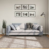 Pörrömatto korkeanukkainen moderni beige 200x200 cm