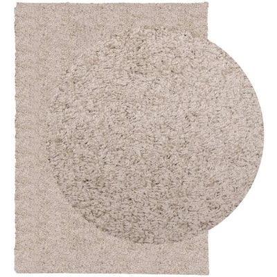 Pörrömatto korkeanukkainen moderni beige 200x280 cm