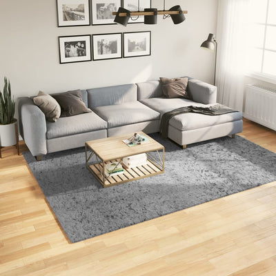 Pörrömatto korkeanukkainen moderni harmaa 200x280 cm
