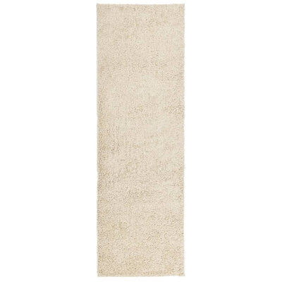 Pörrömatto korkeanukkainen moderni kulta 80x250 cm