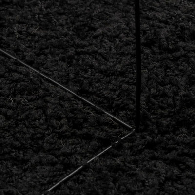 Pörrömatto korkeanukkainen moderni musta 200x280 cm