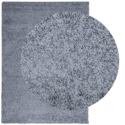 Pörrömatto korkeanukkainen moderni sininen 200x280 cm