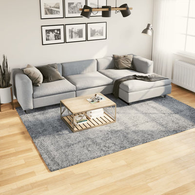 Pörrömatto korkeanukkainen moderni sininen 200x280 cm