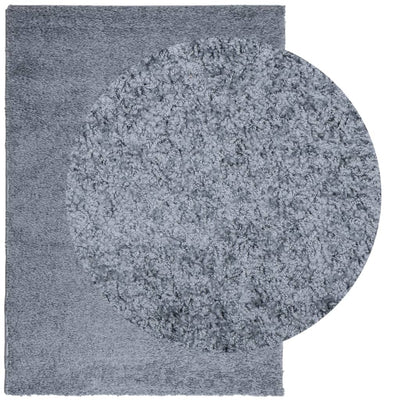Pörrömatto korkeanukkainen moderni sininen 240x340 cm