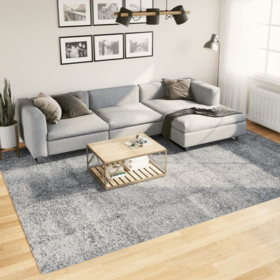 Pörrömatto korkeanukkainen moderni sininen 240x340 cm