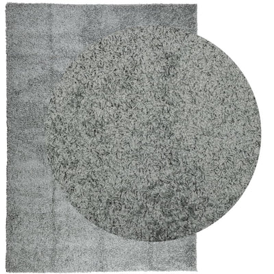 Pörrömatto korkeanukkainen moderni vihreä 200x280 cm