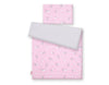 Pussilakanasetti Vauvalle - 120X90cm - Pink Rabbits/Grey