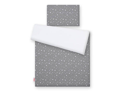 Pussilakanasetti Vauvalle - 120X90cm - Mini Stars White/White