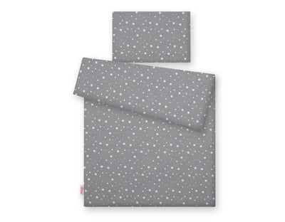 Pussilakanasetti Vauvalle - 135X100cm - Mini Stars White