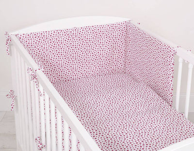 Pussilakanasetti Vauvalle - 120X90cm - Burgundy Stars