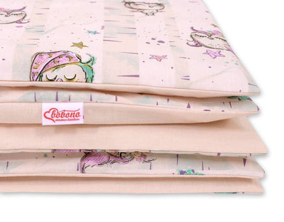 Pussilakanasetti Vauvalle - 135X100cm - Owls Cream