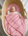 My Sweet Baby - Musliinipeitto ja litteä tyyny röyhelöllä 2 osaa - vaaleanpunainen