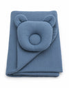 My Sweet Baby - Teddy Muslin peitto ja tyyny 2-osainen setti deniminsininen
