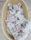 My Sweet Baby - Teddy-peitto ja tyyny - 2 osan setti - Romantic Peonies