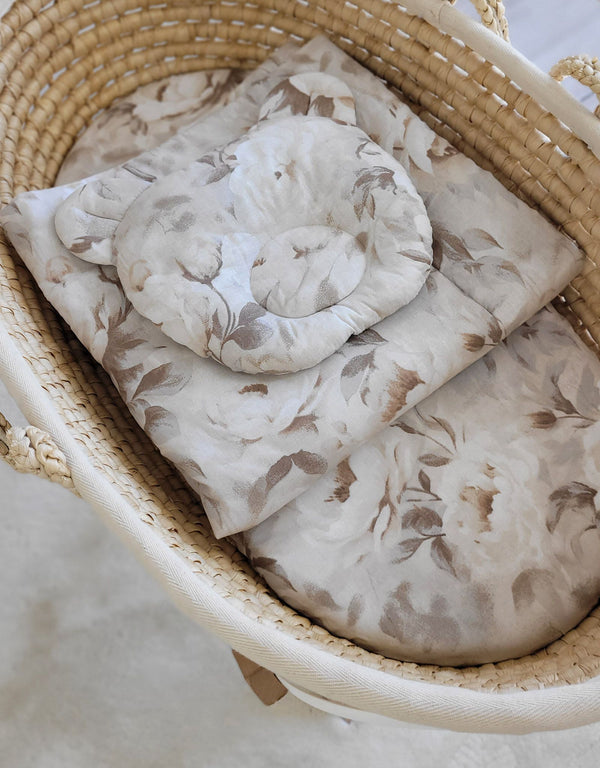 My Sweet Baby - Teddy-peitto ja tyyny - 2-osainen setti - Pionit beige