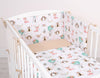 Bobono - Vauvan puuvillainen vuodevaatesetti 2-osainen 135x100 cm - ketut beige/beige
