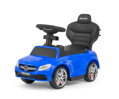 Potkuauto Työntötangolla Mercedes-Amg C63 Coupe Sininen - Vuodevaatteet.fi