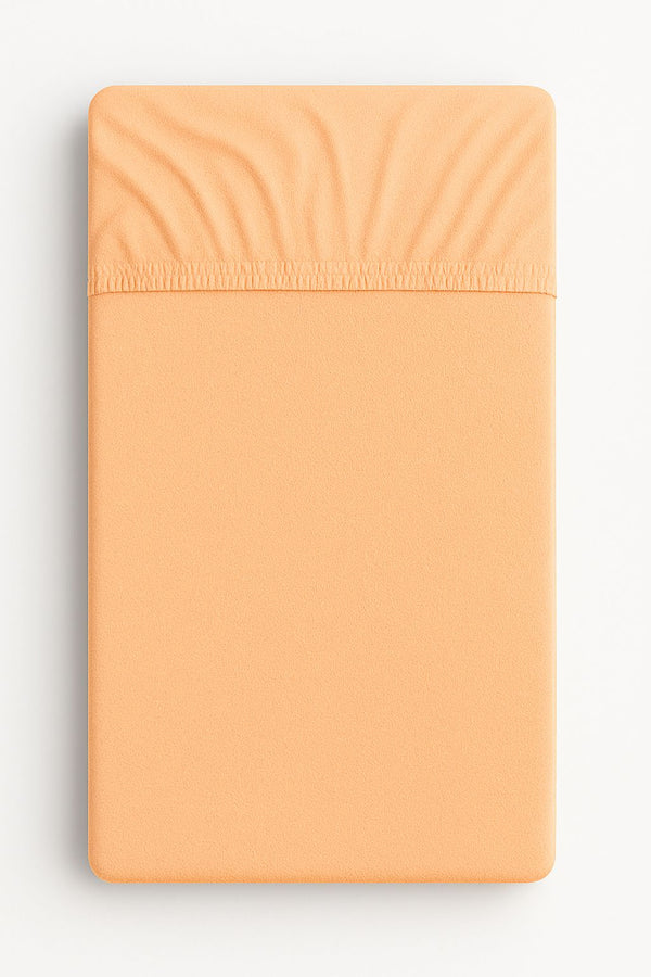 Bobono - Muotoonommeltu froteelakana 140x70 cm - oranssi