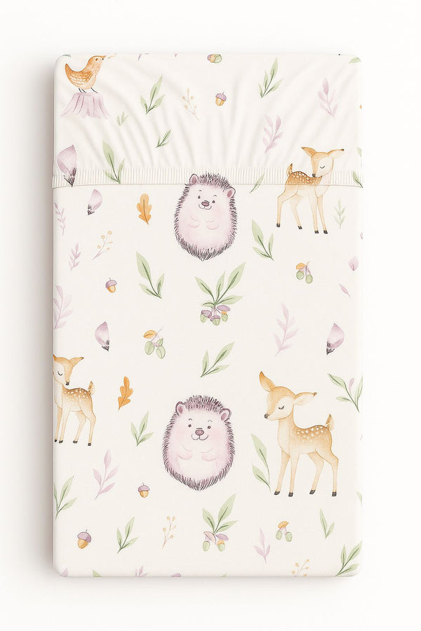 My Sweet Baby - Puuvillalakana 120x60cm - metsän pehmeys