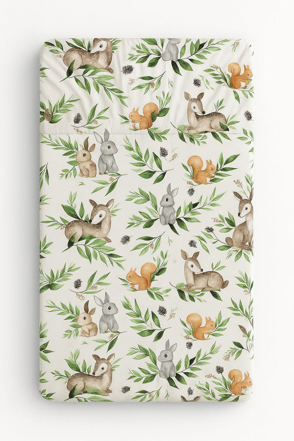 My Sweet Baby - Puuvillalakanaa 120x60 cm - metsänvihreä