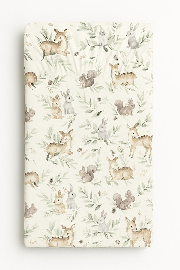 My Sweet Baby - Puuvillalakanaa 120x60 cm - woodland olive