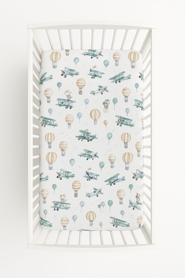 My Sweet Baby - Puuvillainen lakana 120x60 cm - Sky Adventure