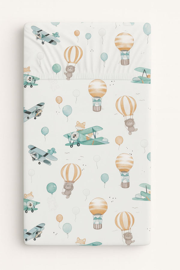 My Sweet Baby - Puuvillainen lakana 120x60 cm - Sky Adventure