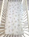My Sweet Baby - Puuvillalakano 120x60 cm - Sateenkaari beige karhu