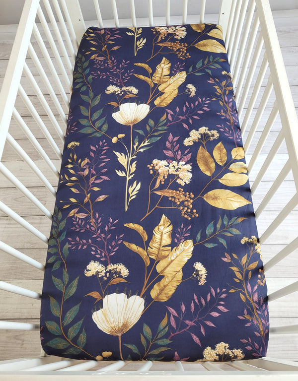 My Sweet Baby - puuvillainen lakana 120x60 cm kukkakuosi