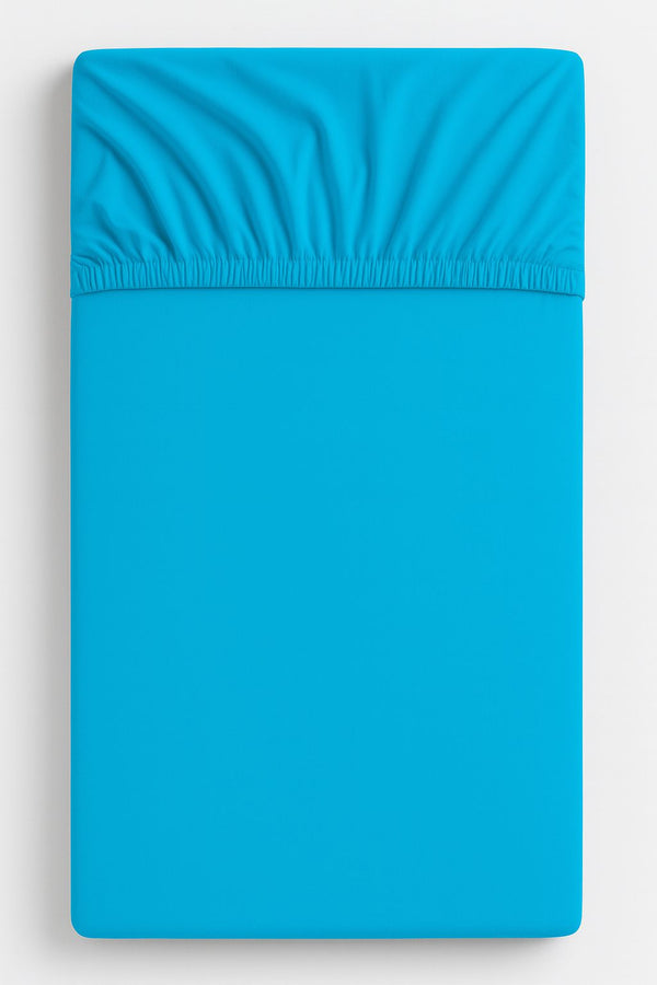 Bobono - Puuvillalakanaa 120x60cm - turkoosi