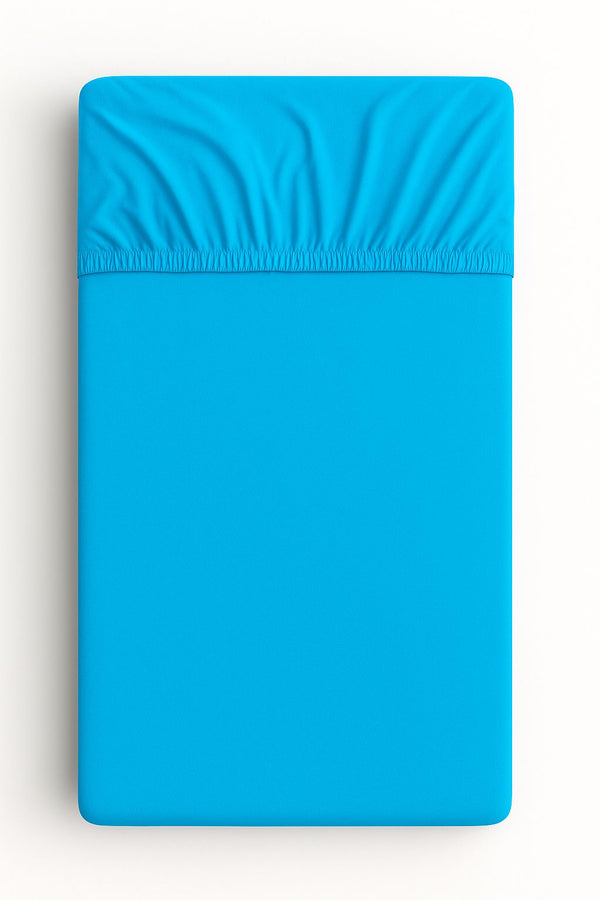 Bobono - Puuvillalakanaan 140x70 cm - turkoosi