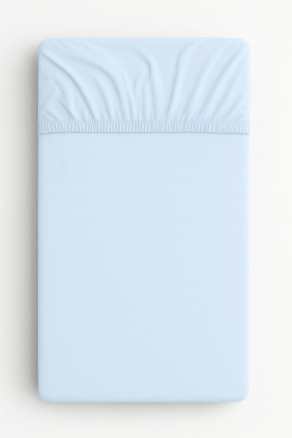 Bobono - Puuvillainen lakana 120x60 cm - sininen