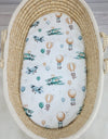 My Sweet Baby - Puuvillalakana Mooseksenkorin patjalle 75x35 cm - Sky Adventure