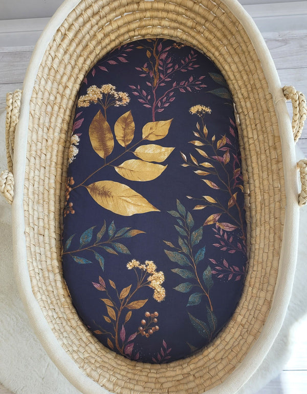 My Sweet Baby - Puuvillalakanaa Mooseskorin patjalle 75x35 cm - Floristic