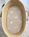 My Sweet Baby - Puuvillainen lakana vaunuihin ja Moses Basket -patjaan 75x35 cm - Twinkle Woodland