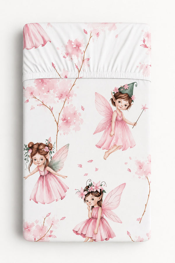 My Sweet Baby - Puuvillainen lakana 120x60 cm - Blossom Fairies