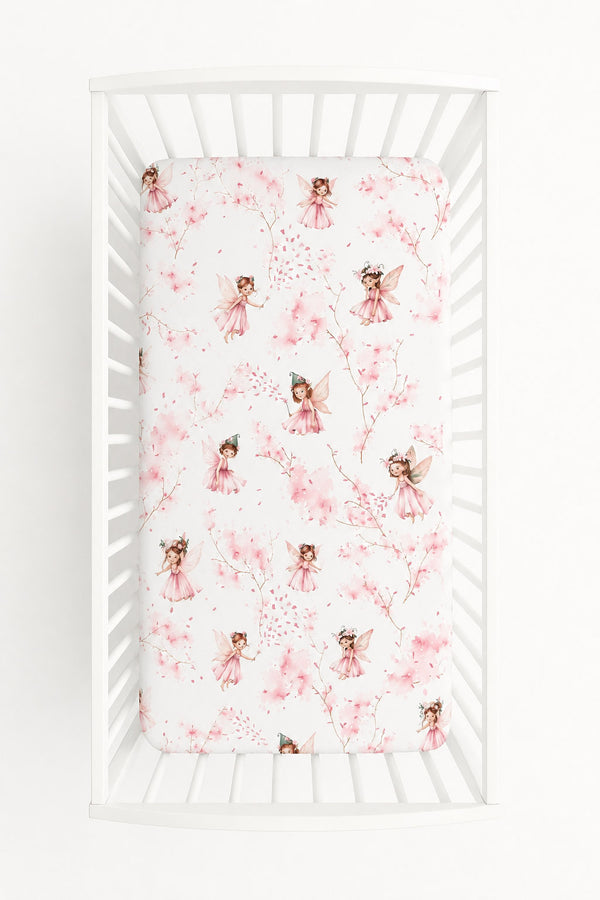 My Sweet Baby - Puuvillainen lakana 120x60 cm - Blossom Fairies