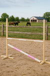 Super Hobby Horse - Hobby Horse -estepuomi 120 cm, kahdella puomilla, beige ja vaaleanpunainen