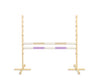 Super Hobby Horse - Hobby Horse -hyppyeste 120 cm, 2 puomia, beige ja vaaleanvioletti