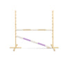 Super Hobby Horse - Hobby Horse -hyppyeste 120 cm, 2 puomia, beige ja vaaleanvioletti