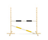 Keppihevosen este 120cm kahdella tangolla - Black and yellow