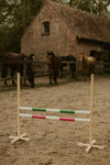 Keppihevosen este 120cm kahdella tangolla - Green and pink