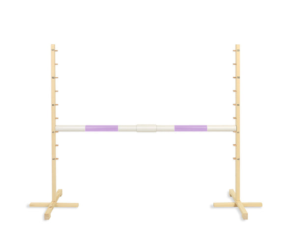 Super Hobby Horse - Hobby Horse -hyppyeste 160 cm, korkeus 120 cm, vaaleanvioletti puomi
