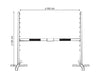 Keppihevosen este 160cm - Beam yellow