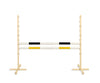 Keppihevosen este 160cm kahdella tangolla - Black and yellow