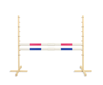 Keppihevosen este 160cm kahdella tangolla - Pink and blue