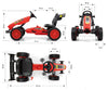 Punainen Karting lasten polkuauto - Rocket - Vuodevaatteet.fi
