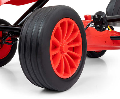 Punainen Karting lasten polkuauto - Rocket - Vuodevaatteet.fi
