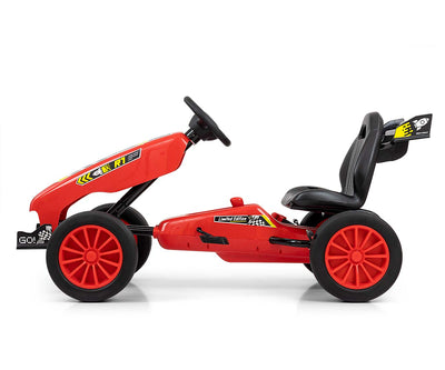 Punainen Karting lasten polkuauto - Rocket - Vuodevaatteet.fi